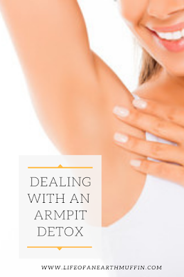 pinterest graphic about armpit detox