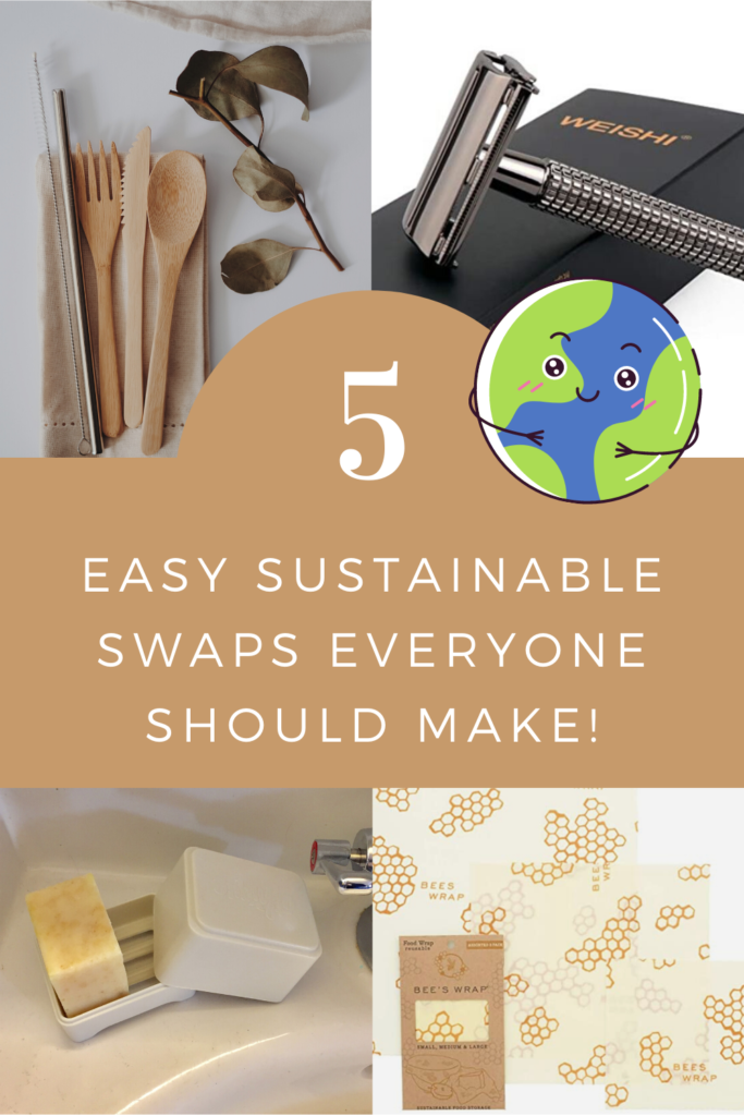 A picture of 5 easy sustainable swaps everyone should make 