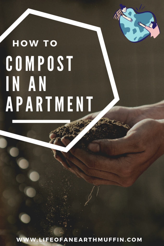 How to compost in an apartment pinterest pin
