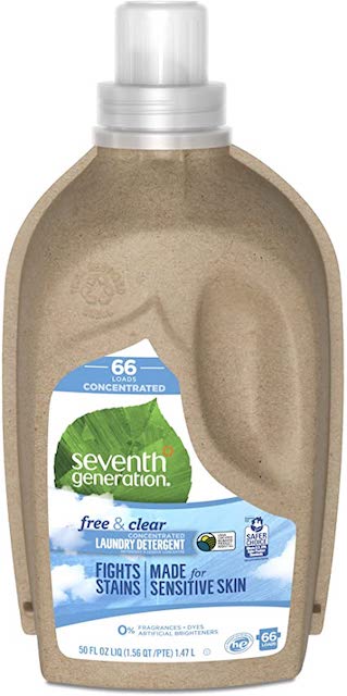 A picture of a Seventh Generation laundry detergent, which has been criticized for greenwashing