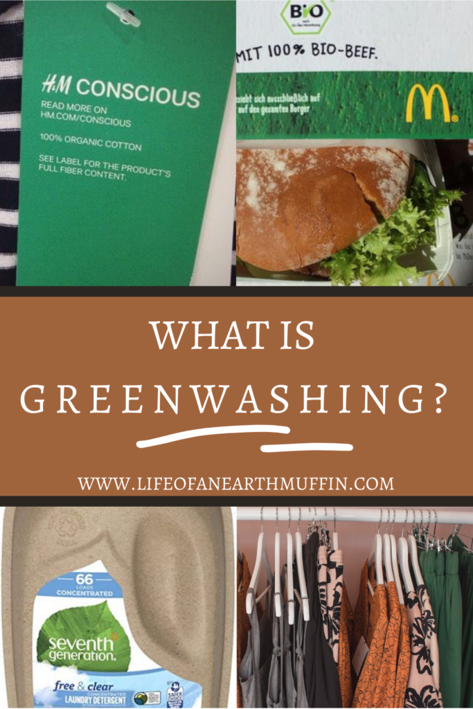 What is greenwashing Pinterest pin