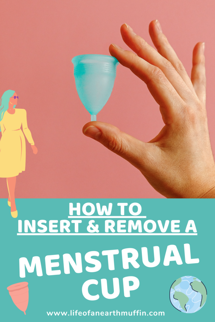 How to insert and remove a menstrual cup pinterest pin