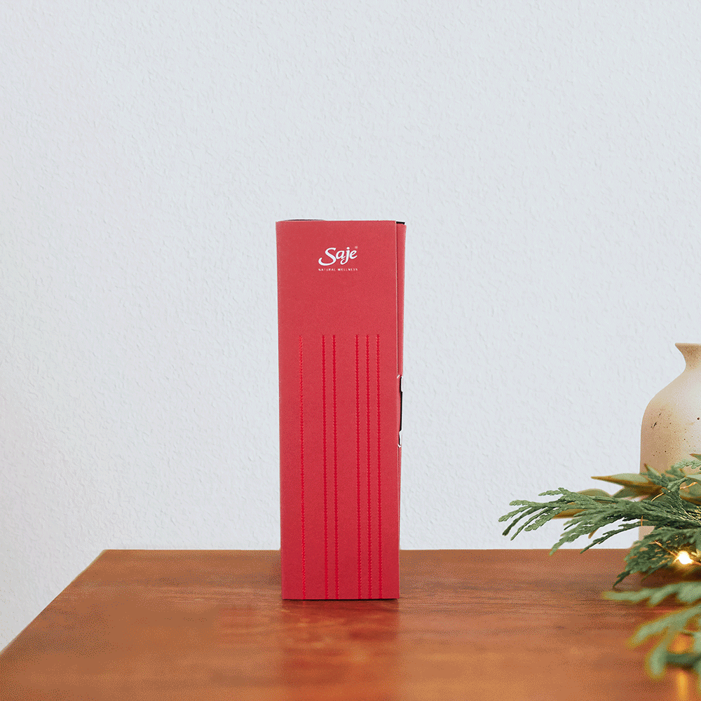 A gif of the Saje Wellness essential oil countdown to christmas