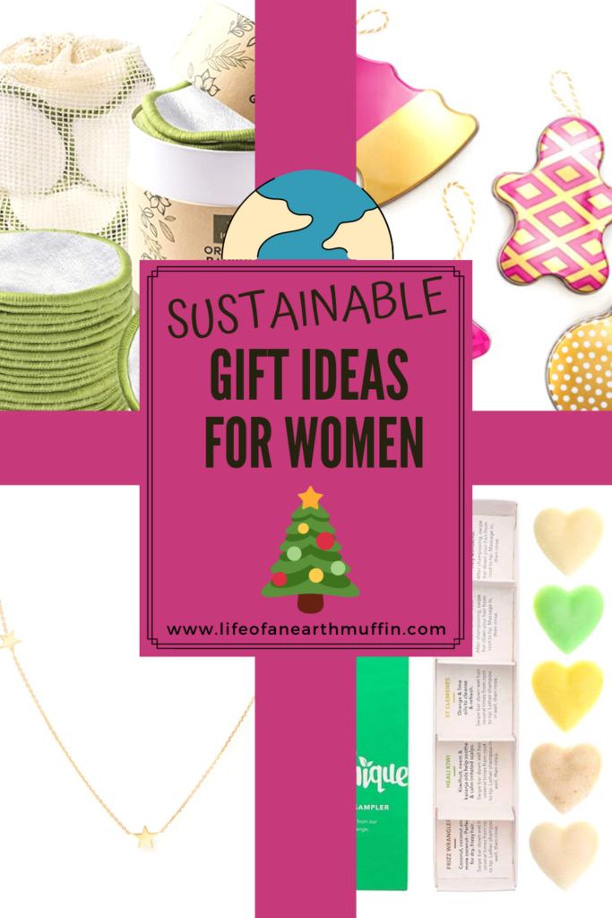 Sustainable gift guide for women pinterest pin