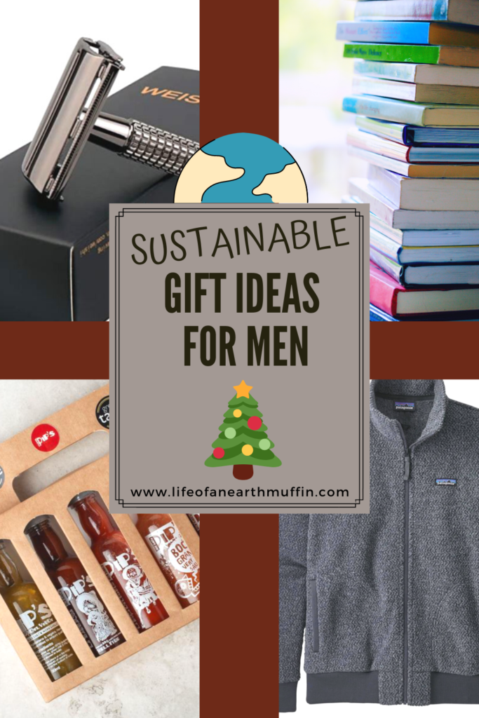 Sustainable gift ideas for men pinterest pin