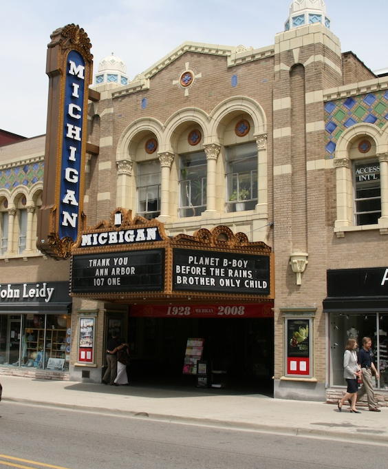 A picture of the Michigan Theater in Ann Arbor, Michigan