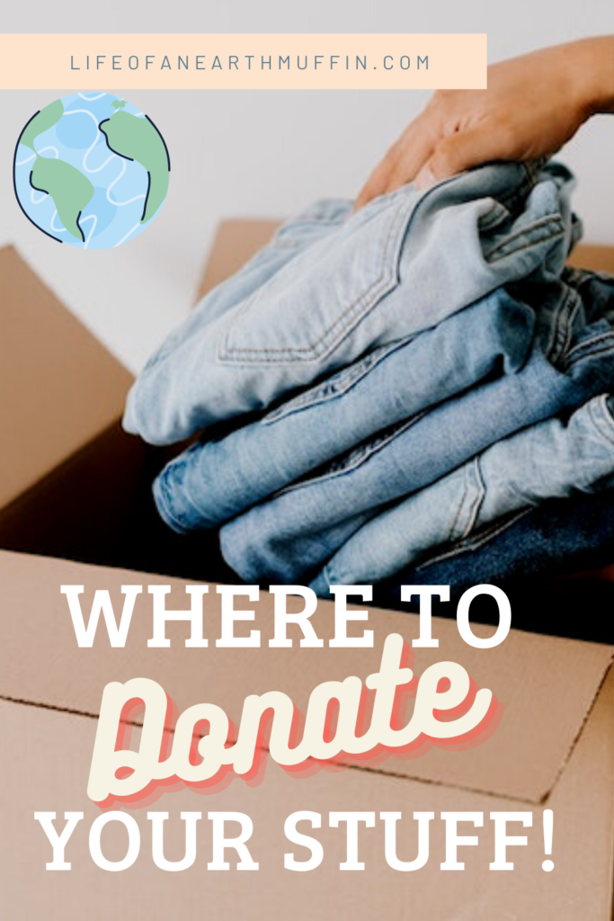 Where to donate your stuff after decluttering pinterest pin