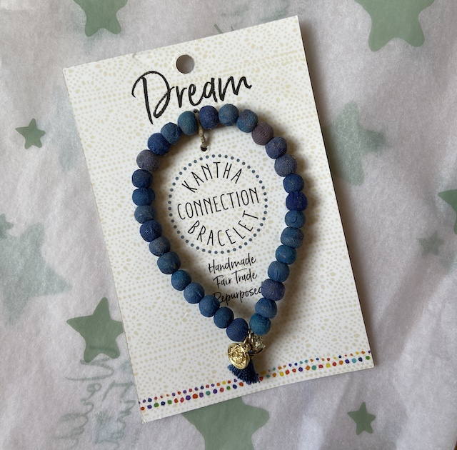 A picture of a WorldFinds dream bracelet from their Kantha Connection collection