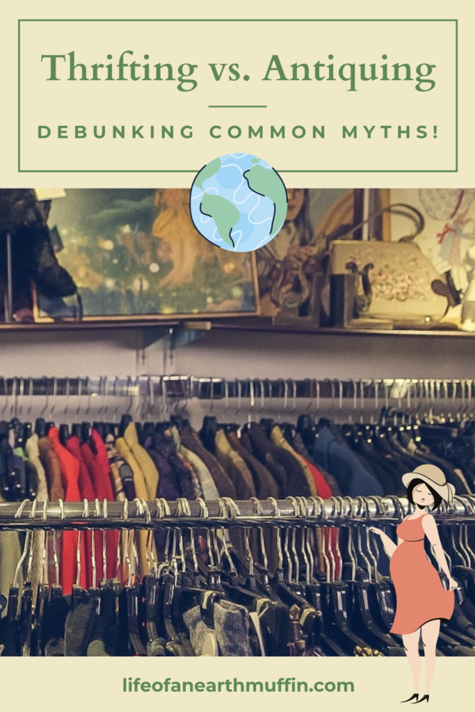 Thrifting vs. antiquing: debunking common myths pinterest pin