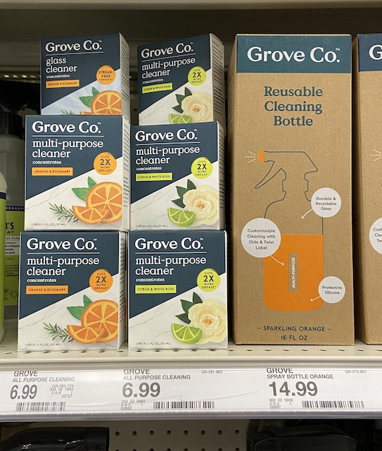 A Grove Co multi-cleaner box of concentrated cleaner - a great eco-friendly product to buy at Target! 