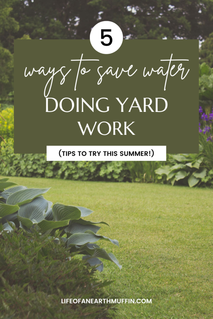 easy ways to save water doing yard work this summer